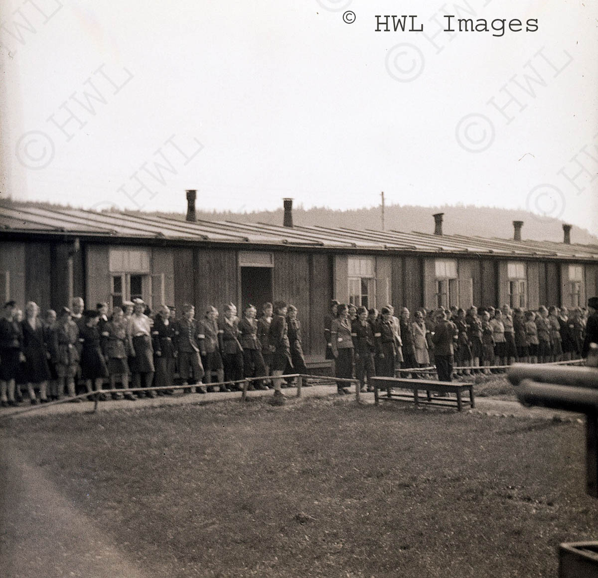 [WWII Photograph: Polish women POW's liberated by 3rd Army. Copyright HWL Images.]